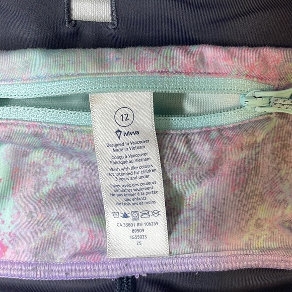 Ivivva Lululemon mesh pocketed high rise leggings - Picture 6 of 7